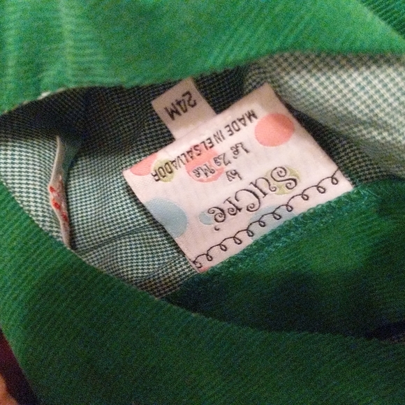 S u c r a e size 24 months monogramed "Baylee" Christmas outfit romper - Picture 7 of 7